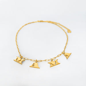 MAMA Letters Necklace - Gold